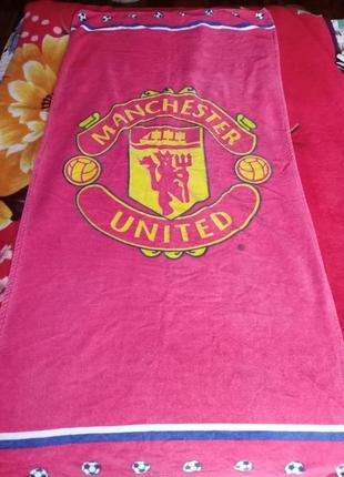 Полотенце с символикой fc manchester united1 фото