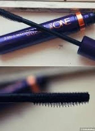 Тушь для ресниц чёрная орифлейм oriflame the one 5 in 1 wonder lush mascara1 фото