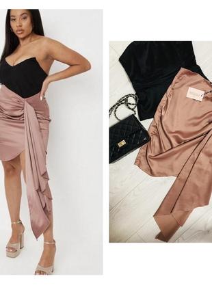 Жіноча атласна спідниця missguided в розмірі xl-2xl