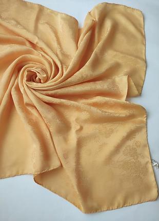Шикарный шелковый платок, 100% шелк шов роуль, франция1 фото