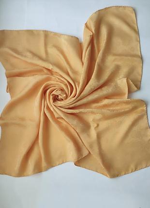 Шикарный шелковый платок, 100% шелк шов роуль, франция3 фото