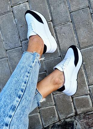 Акция кроссовки из натуральной кожи и замши7 фото