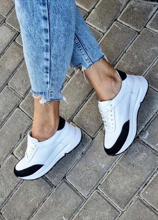 Акция кроссовки из натуральной кожи и замши8 фото