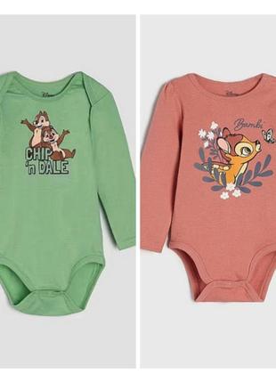 Бодіки з довгим рукавом 2шт