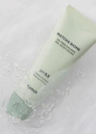Освіжальний крем-гель для обличчя heimish matcha biome oil-free calming gel moisturizer, 100 мл