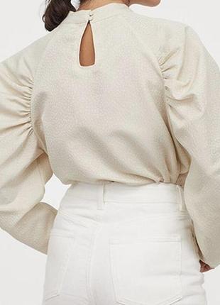 Жаккардовая блуза от h&amp;m.3 фото