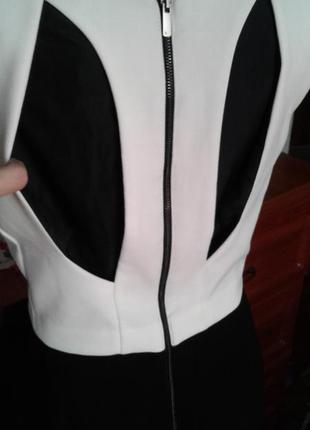 Next новое комбинированное черно-белое платье л-хл3 фото
