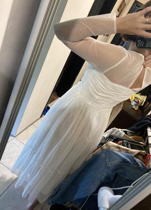 Біла (молочна) сукня2 фото