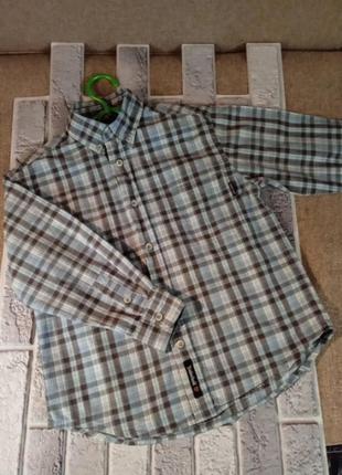 Рубашка клетка фирменная