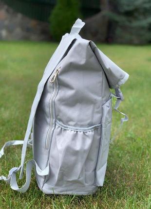 Удобный и вместительный рюкзак ролл clbd в сером цвете😍6 фото