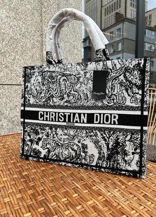 Жіноча текстильна сумка шоппер сірого кольору, dior люксової якості6 фото