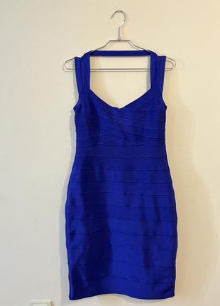 Силуэтное платье резинка мини в стиле balmain2 фото