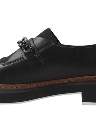 Туфли на низком ходу женские beratroni натуральная кожа, цвет черный, 404 фото