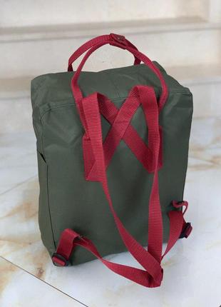 Fjallraven kanken classic жіночий рюкзак в кольорі хакі 😍4 фото