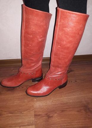 Женские кожаные сапоги от venison1 фото