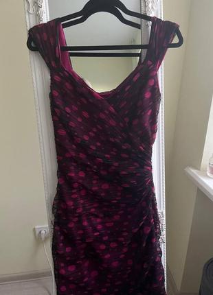 Платье в горошек размер м