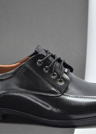 Мужские классические кожаные туфли лоферы черные nord 4666 фото