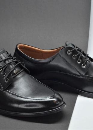 Мужские классические кожаные туфли лоферы черные nord 4662 фото