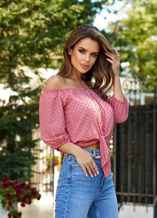 Жіноча блуза шифонова біла чорна зелена червона рожева зелена9 фото