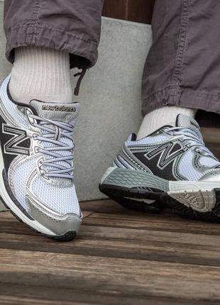 Качественные кроссовки new balance 860 v2 white silver black