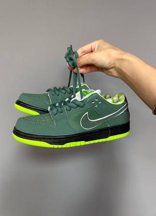 Жіночі кросівки nike sb dunk low green lobster