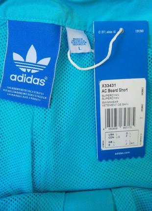 Нові чоловічі пляжні шорти бермуди плавки adidas ac board shortх5 фото