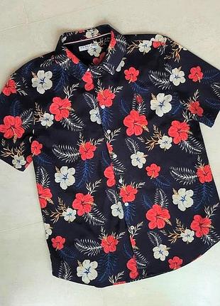 Рубашка тенниска гавайка с цветочным принтом u.s. polo assn, xl