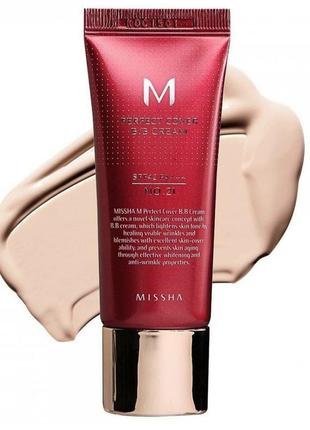 Вв крем тональная основа missha perfect cover bb cream spf42/pa++