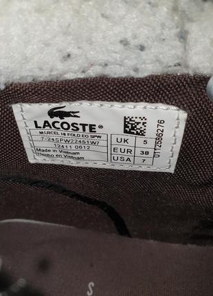 Оригінальні кеди lacoste marcel hi fold крутые кеды9 фото