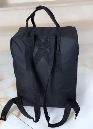 Стильный женский рюкзак fjallraven kanken classic в черно-сером цвете😍3 фото