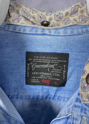 Винтажная джинсовая рубашка levis vintage6 фото