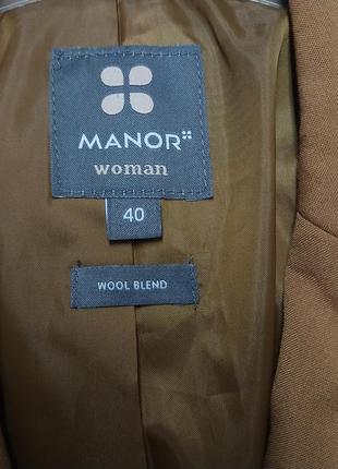 Пиджак manor деловой с примесью шерсти, премиум бренда разм. 405 фото