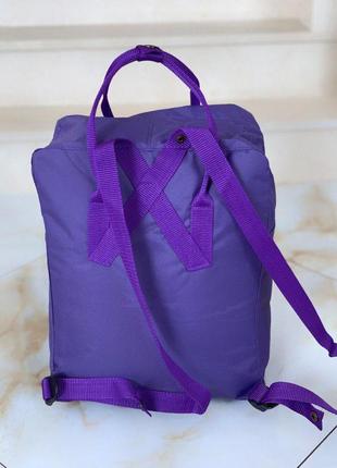 Красивий і зручний жіночий рюкзак fjallraven kanken classic у фіолетовому кольорі 😍3 фото
