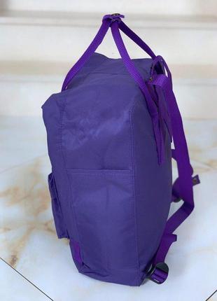 Красивый и удобный женский рюкзак fjallraven kanken classic в фиолетовом цвете 😍4 фото