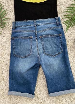 Актуальные джинсовые шорты skinny скинни No1924 фото