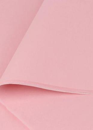 Бумага тишью 28-20 розовая 75см х 50см, плотность 28 г/м² (упаковка 100 листов)