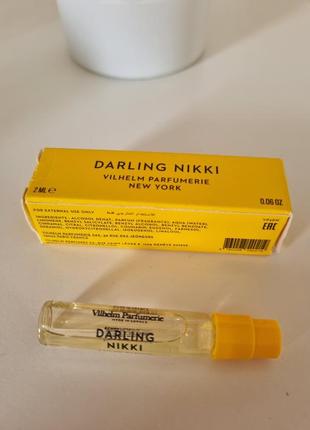 Пробник парфюма darling nikki от vilhelm parfumerie, 2 мл, оригинал