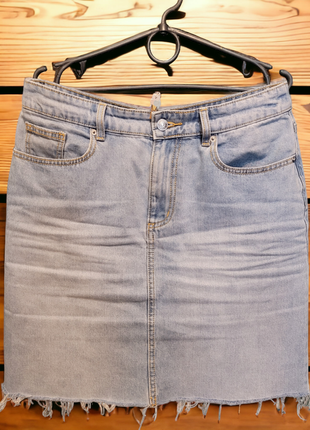 Прямая джинсовая юбка2 фото