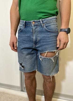 В наличии джинсовые шорты с потертостями #503max7 фото