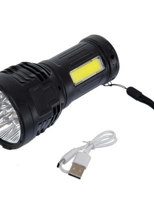Ліхтарик ручний світлодіодний x-balog bl-s11 чорний2 фото
