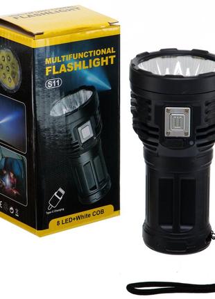 Ліхтарик ручний світлодіодний x-balog bl-s11 чорний9 фото