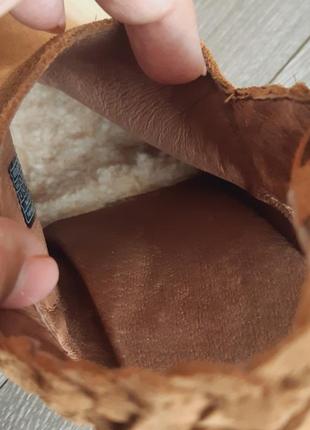 Сабо ugg оригінал коричневі замша/шкіра,37 р4 фото