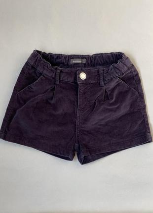 Вельветовые детские шорты
