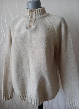 Восхитительный, очень теплый мужской мир нежно бежевого цвета. woolmark