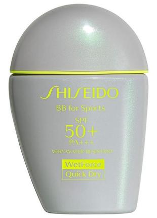 Сонцезахисний bb крем-спорт shiseido sports bb spf 50+( medium; natural)1 фото