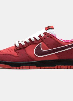 Кроссовки nike sb dunk low "red lobster" кроссовки2 фото