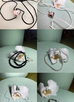 Чокер подвеска серьги