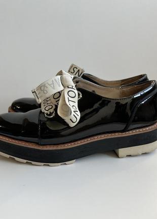 Броги женские ботинки на шнурках платформе zara2 фото