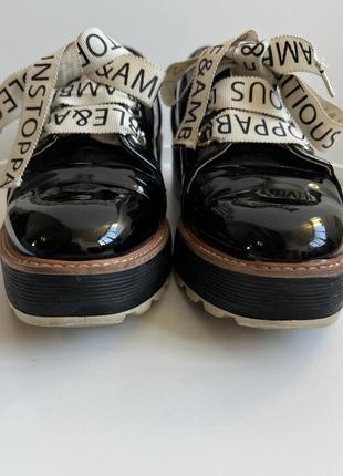 Броги жіночі черевики на шнурках платформі zara5 фото