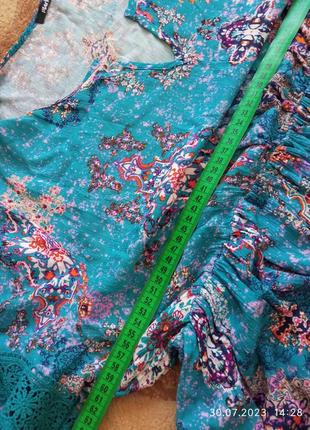 Красивое шелковое платье туника 52/546 фото